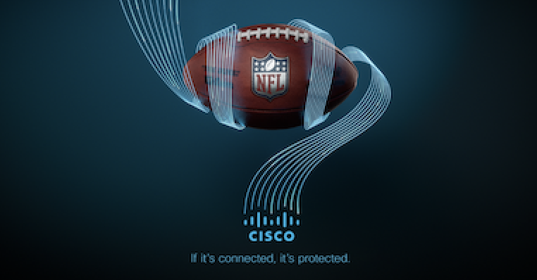 La tecnología de Cisco entrando al Super Bowl.